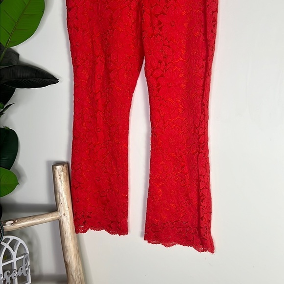 Women's Orange Lace Pants - Picture 5 of 9